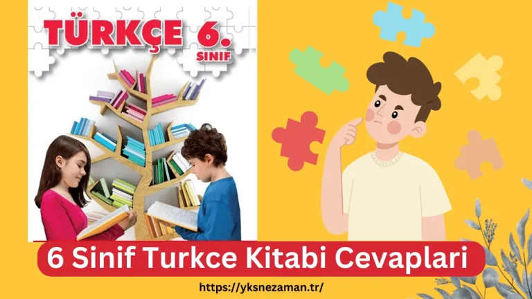 6 Sinif Turkce Kitabi Cevaplari
